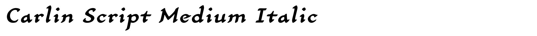 Carlin Script Medium Italic image